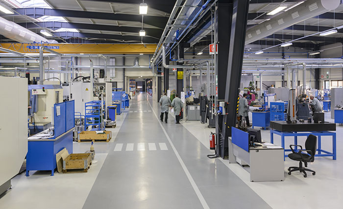 Intérieur d'un centre de production industrielle